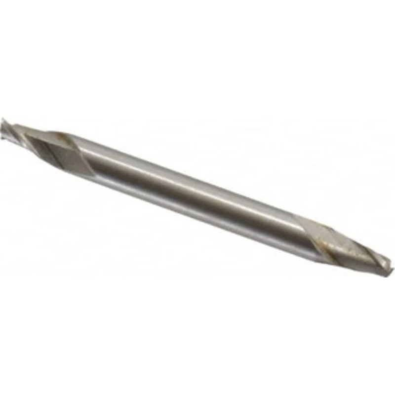 Value Collection 9/64, 7/32 LOC, 3/16 Shank Diam, 2 OAL, 2 Flute, Cobalt Square End Mill Double End, Uncoated, Spiral...